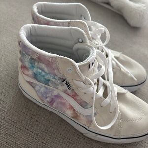 Vans Kids High-Top Sneakers - Cream and Multicolor